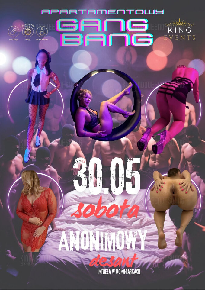 30.05 SOBOTA - Warszawa / Apartament - Gang Bang Anonimowy Desan - KingAndQueenOfSwing